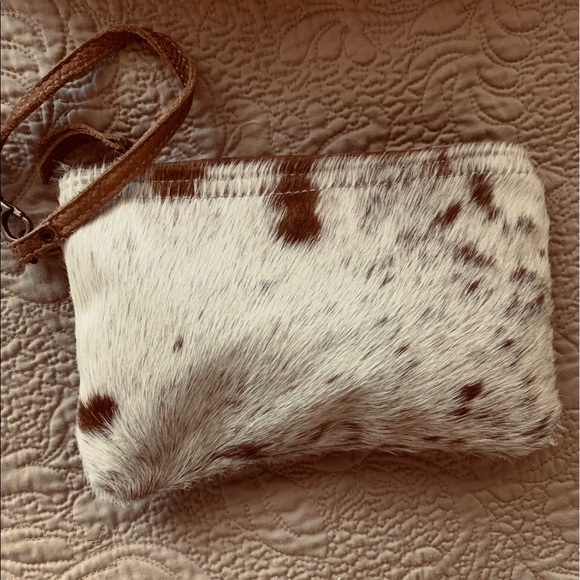 Myra Bag Handbags - Nice Myra pouch handbag. Cowhide and fur. 10x6”.